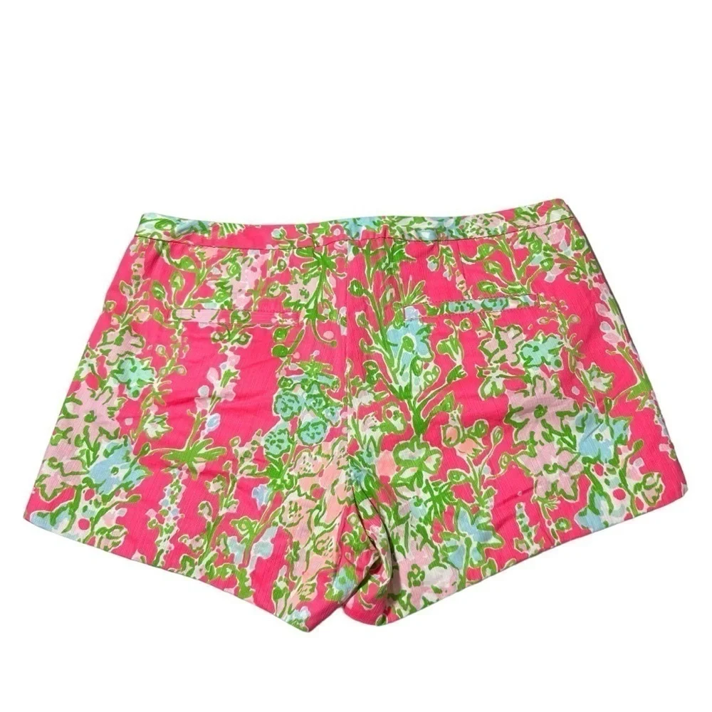 New Lilly Pulitzer Womens Adie Shorts 10 Flamingo Pink Southern Charm Cotton - Picture 7 of 7
